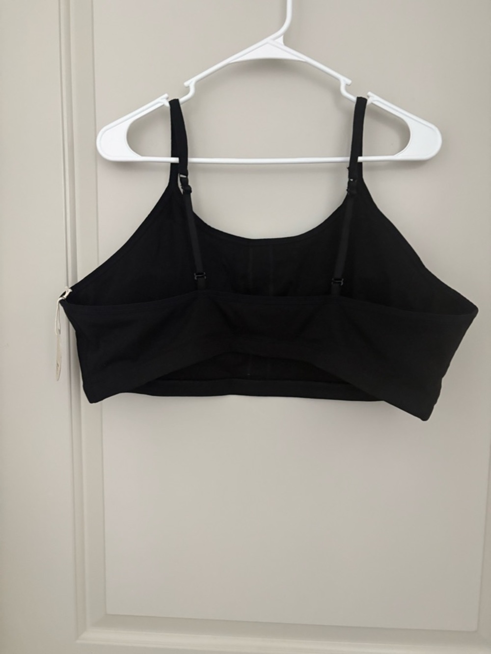 Pact Black Thin -Strap Camisole crop top sports bra NWT Size 3XL organic Cotton - Picture 2 of 6